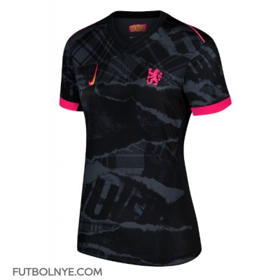 Camiseta Chelsea Tercera Equipación para mujer 2024-25 manga corta Camiseta Chelsea Tercera Equipación para mujer 2024-25 manga corta